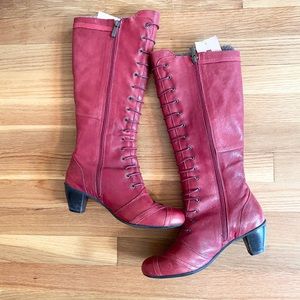 Brako Atomic Collection Laced Red Boots